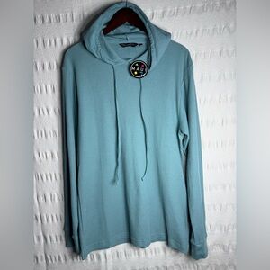 Maui and Sons Teal Waffle Knit Crewneck Hoodie